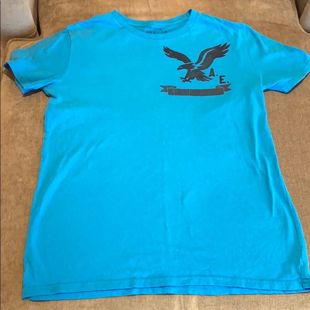 American Eagle men’s Sz S blue short sleeve shirt